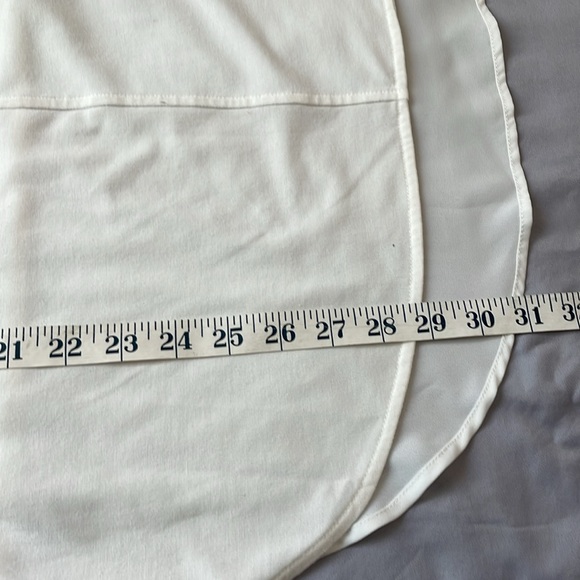 LYSSE New York women’s blouse knit and sheer | ivory | size medium - Picture 8 of 9